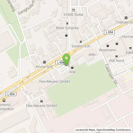 Standortübersicht der Tankstelle Aral Tankstelle in 44791 Bochum