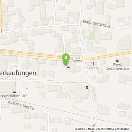 Standortübersicht der Tankstelle Aral Tankstelle in 34260 Kaufungen