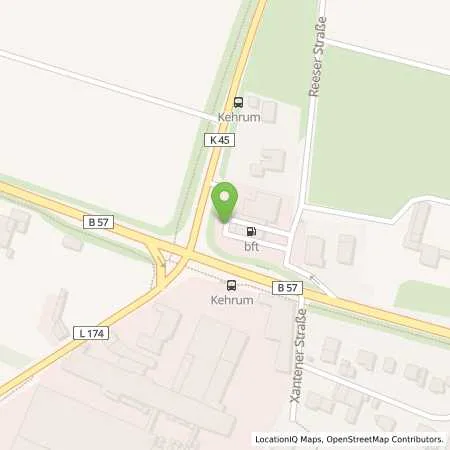 Standortübersicht der Tankstelle bft Kalkar in 47546 Kalkar