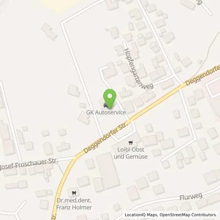 Standortübersicht der Tankstelle TotalEnergies Plattling in 94447 Plattling