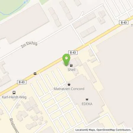 Standortübersicht der Tankstelle Shell Offenbach Muehlheimer Str. 333 in 63075 Offenbach