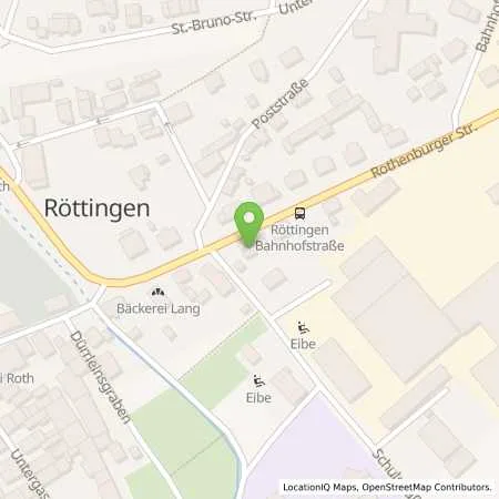 Standortübersicht der Tankstelle AVIA Tankstelle in 97285 Röttingen