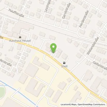 Standortübersicht der Tankstelle Shell Metzingen Ulmer Str. 129 in 72555 Metzingen
