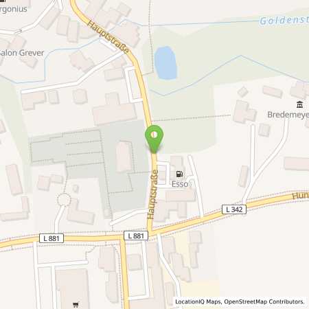 Standortübersicht der Benzin-Super-Diesel Tankstelle: Esso Tankstelle in 49424, GOLDENSTEDT