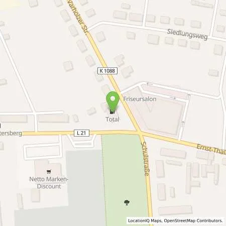 Standortübersicht der Tankstelle TotalEnergies Kalbe in 39624 Kalbe