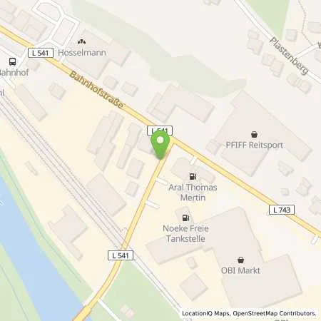 Standortübersicht der Tankstelle Aral Tankstelle in 59872 Meschede