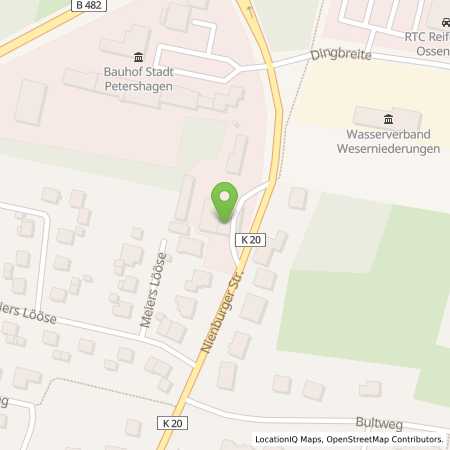 Standortübersicht der Benzin-Super-Diesel Tankstelle: Tankstelle Saxowsky in 32469, Petershagen