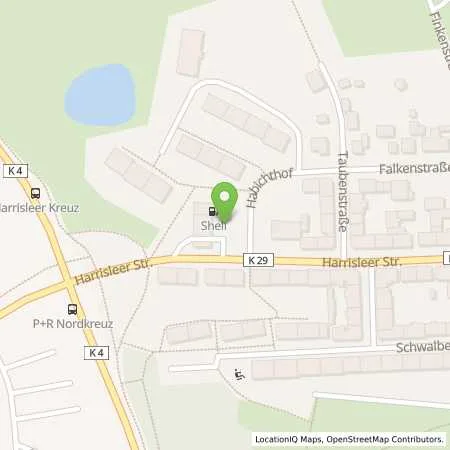 Standortübersicht der Tankstelle Shell Flensburg Harrisleer Str. 98 in 24939 Flensburg