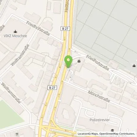 Standortübersicht der Tankstelle Esso Tankstelle in 70191 STUTTGART