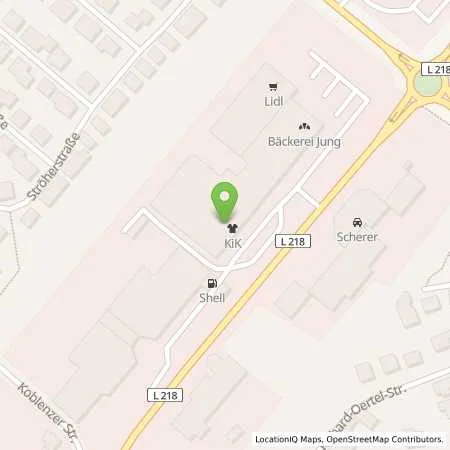 Standortübersicht der Tankstelle Shell Simmern Koblenzer Str. 103 in 55469 Simmern