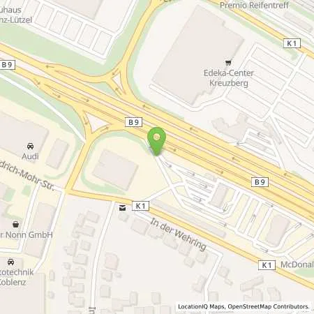 Standortübersicht der Tankstelle Shell Koblenz Friedrich-Mohr-Str. 2a in 56070 Koblenz