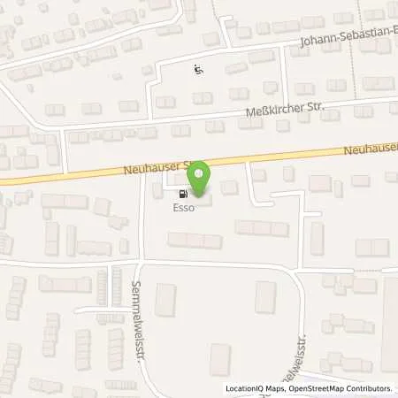 Standortübersicht der Tankstelle Esso Tankstelle in 78532 TUTTLINGEN