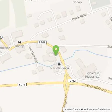 Standortübersicht der Tankstelle AVIA Tankstelle in 32825 Blomberg