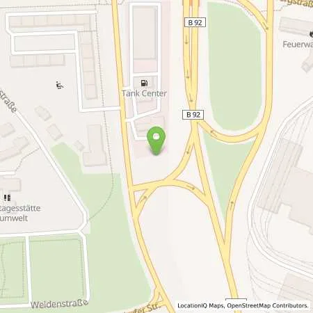 Standortübersicht der Tankstelle T Gera in 07549 Gera