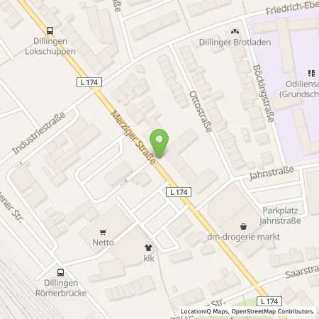 Standortübersicht der Tankstelle Aral Tankstelle in 66763 Dillingen