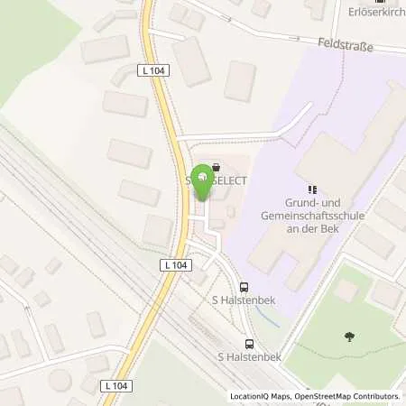 Standortübersicht der Tankstelle Shell Halstenbek Hartkirchener Ch. 8 in 25469 Halstenbek