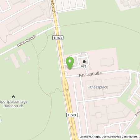 Standortübersicht der Benzin-Super-Diesel Tankstelle: Aral Tankstelle in 44379, Dortmund