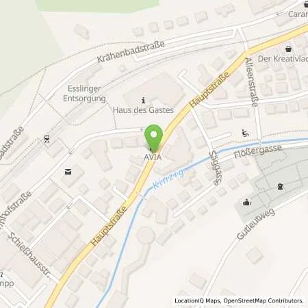Standortübersicht der Tankstelle AVIA Alpirsbach in 72275 Alpirsbach