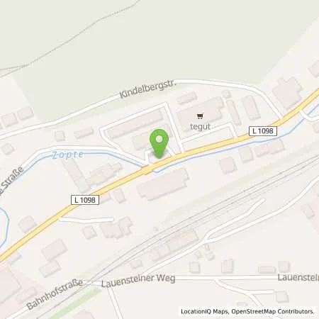 Standortübersicht der Tankstelle TotalEnergies Graefenthal in 98743 Graefenthal