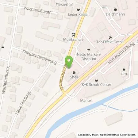 Standortübersicht der Tankstelle Shell Kronach Kulmbacher Str. 39 in 96317 Kronach