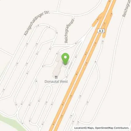 Standortübersicht der Tankstelle Passau A 3 in 94036 Passau