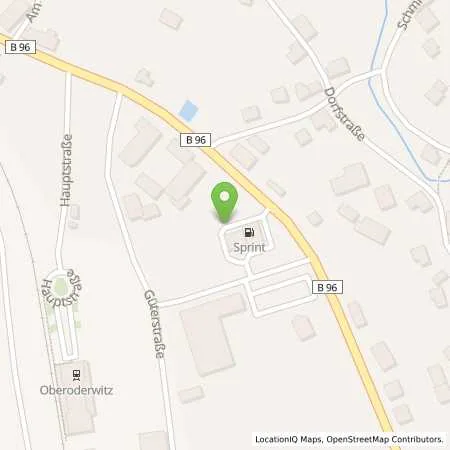 Standortübersicht der Tankstelle Sprint Oderwitz Hauptstr. in 02791 Oderwitz