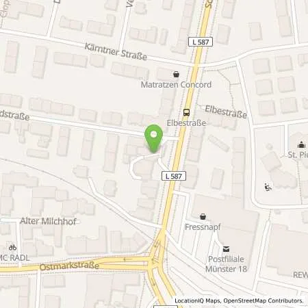 Standortübersicht der Tankstelle Alfred Thiele in 48145 Münster