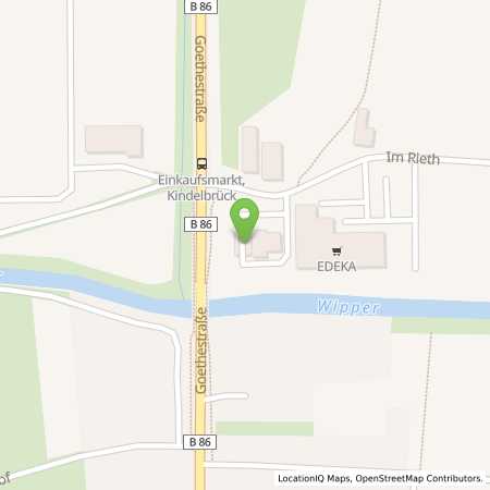Standortübersicht der Benzin-Super-Diesel Tankstelle: AVIA Tankstelle in 99638, Kindelbrück