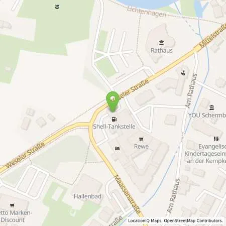 Standortübersicht der Tankstelle Aral Tankstelle in 46514 Schermbeck