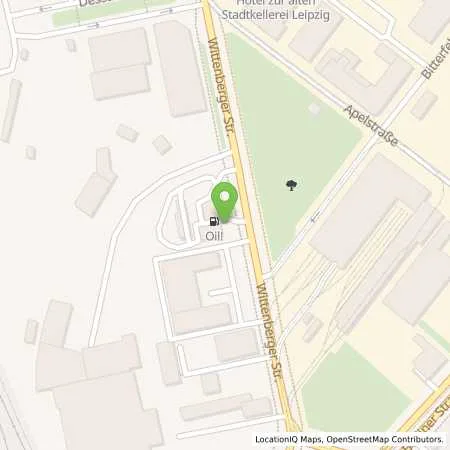 Standortübersicht der Tankstelle Q1 Tankstelle in 04129 Leipzig