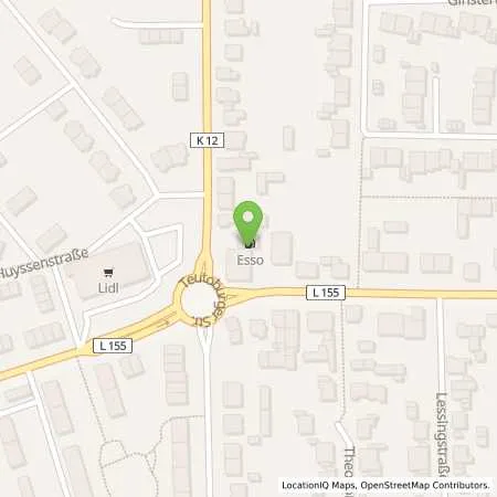 Standortübersicht der Tankstelle Esso Tankstelle in 46242 BOTTROP