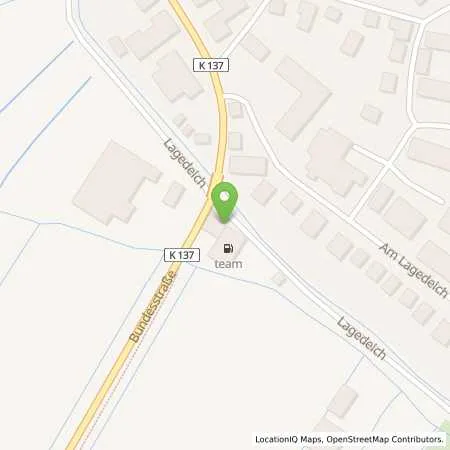 Standortübersicht der Tankstelle team Tankstelle Südermarsch in 25813 Südermarsch