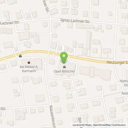 Standortübersicht der Tankstelle Albert Boettcher OHG in 86641 Rain am Lech