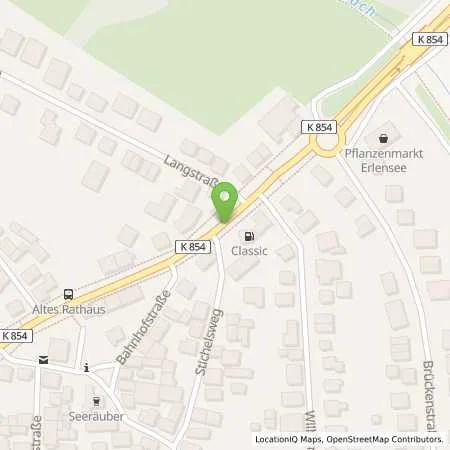 Standortübersicht der Tankstelle Erlensee in 63526 Erlensee