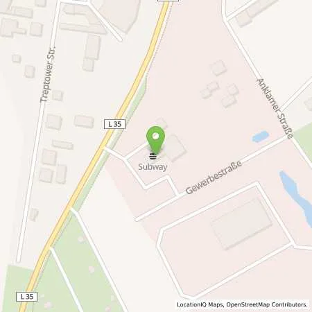 Standortübersicht der Tankstelle Gulf Jarmen in 17126 Jarmen