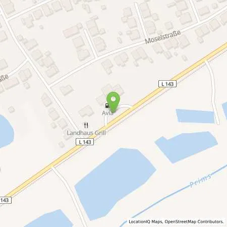 Standortübersicht der Tankstelle AVIA Nalbach in 66809 Nalbach