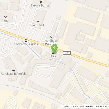 Standortübersicht der Tankstelle AVIA Oberkirch in 77704 Oberkirch