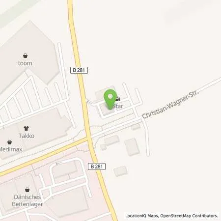 Standortübersicht der Tankstelle TotalEnergies Saalfeld in 07318 Saalfeld