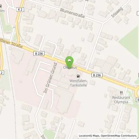 Standortübersicht der Tankstelle Angelika Kock in 59379 Selm