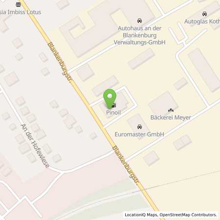 Standortübersicht der Benzin-Super-Diesel Tankstelle: Pinoil in 09114, Chemnitz OT Borna-He