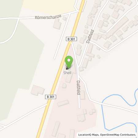 Standortübersicht der Benzin-Super-Diesel Tankstelle: Shell Siegenburg Dassfeld 22 in 93354, Siegenburg