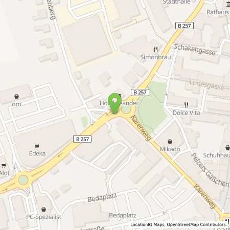 Standortübersicht der Tankstelle Aral Tankstelle in 54634 Bitburg