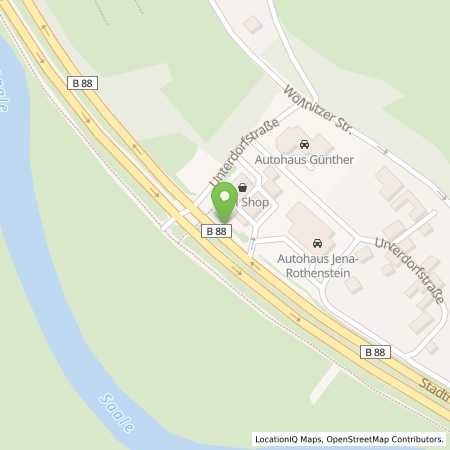 Standortübersicht der Benzin-Super-Diesel Tankstelle: Aral Tankstelle in 07749, Jena