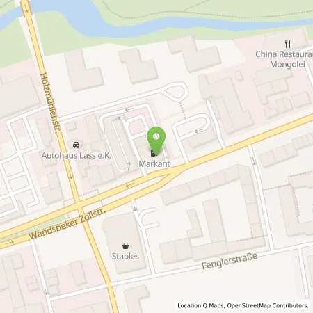 Standortübersicht der Tankstelle Jacqueline Lischke in 22041 Hamburg