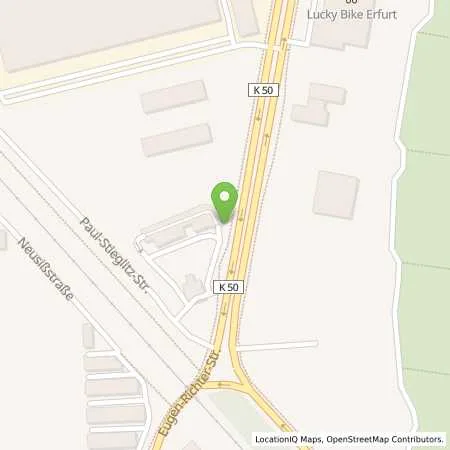 Standortübersicht der Tankstelle CleanCar AG NL 110 in 99086 Erfurt