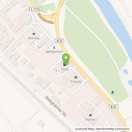 Standortübersicht der Benzin-Super-Diesel Tankstelle: Esso Tankstelle in 74354, BESIGHEIM