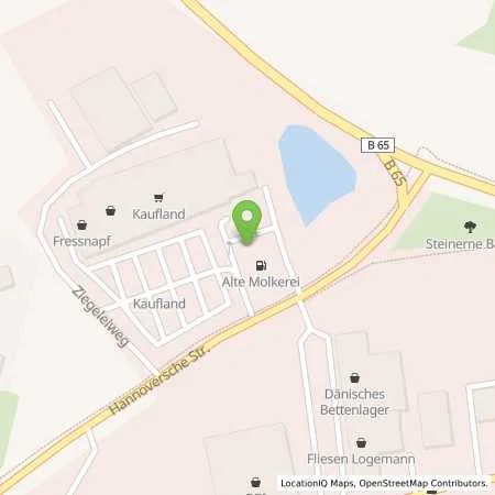 Standortübersicht der Tankstelle Fritz Harting Mineralöl Vertriebs GmbH in 31675 Bückeburg