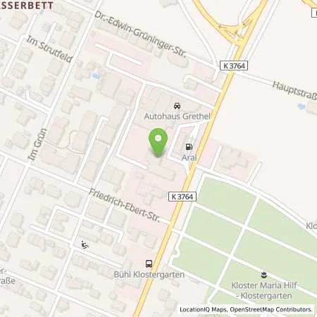 Standortübersicht der Tankstelle Aral Tankstelle in 77815 Bühl