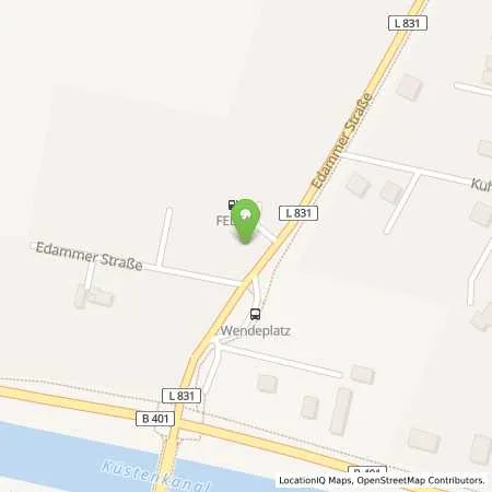 Standortübersicht der Tankstelle Neumann & Dierks in 26169 Friesoythe