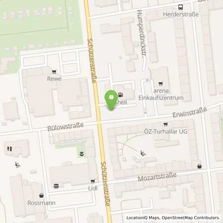 Standortübersicht der Tankstelle Shell Dortmund Schuetzenstr. 153 in 44147 Dortmund